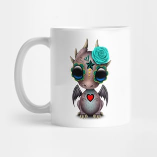 Day of the Dead Sugar Skull Baby Dragon Mug